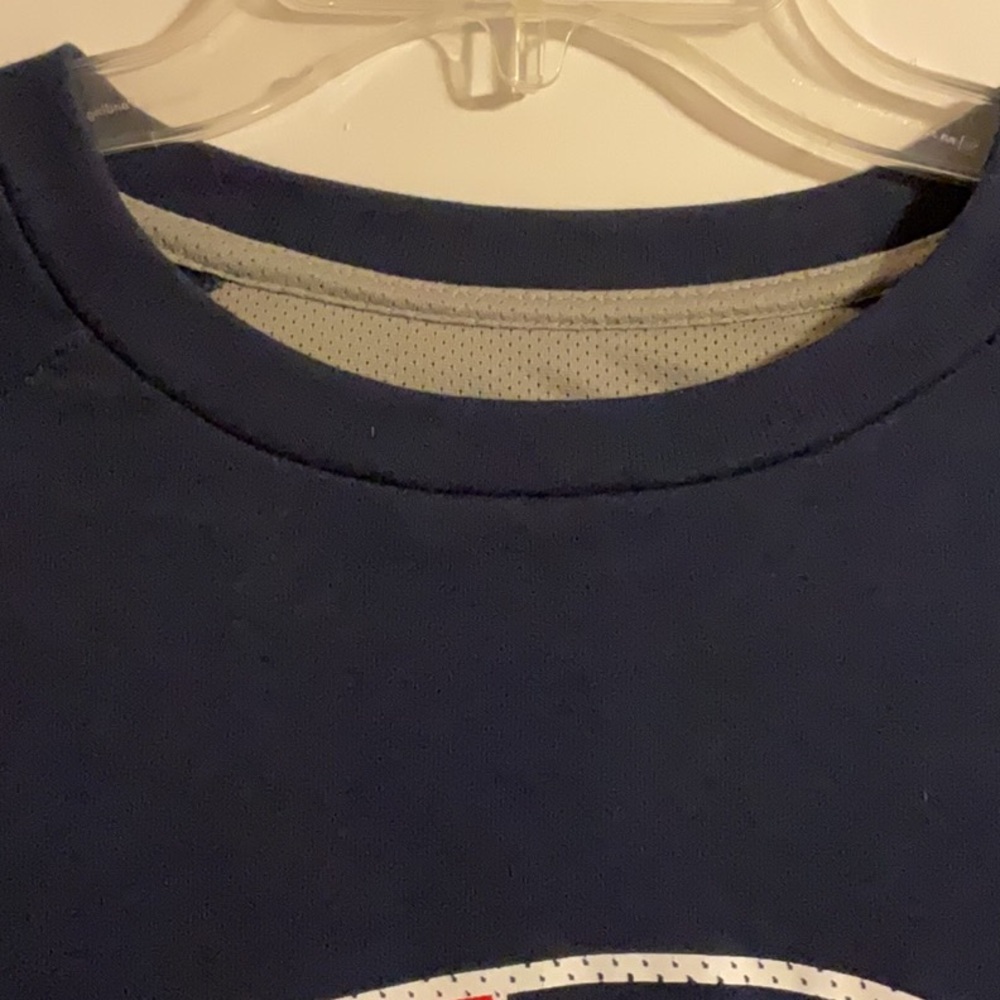 Majestic NFL Navy New England Patriots Crewneck Sweatshirt XXL NWT - Picture 3 of 11